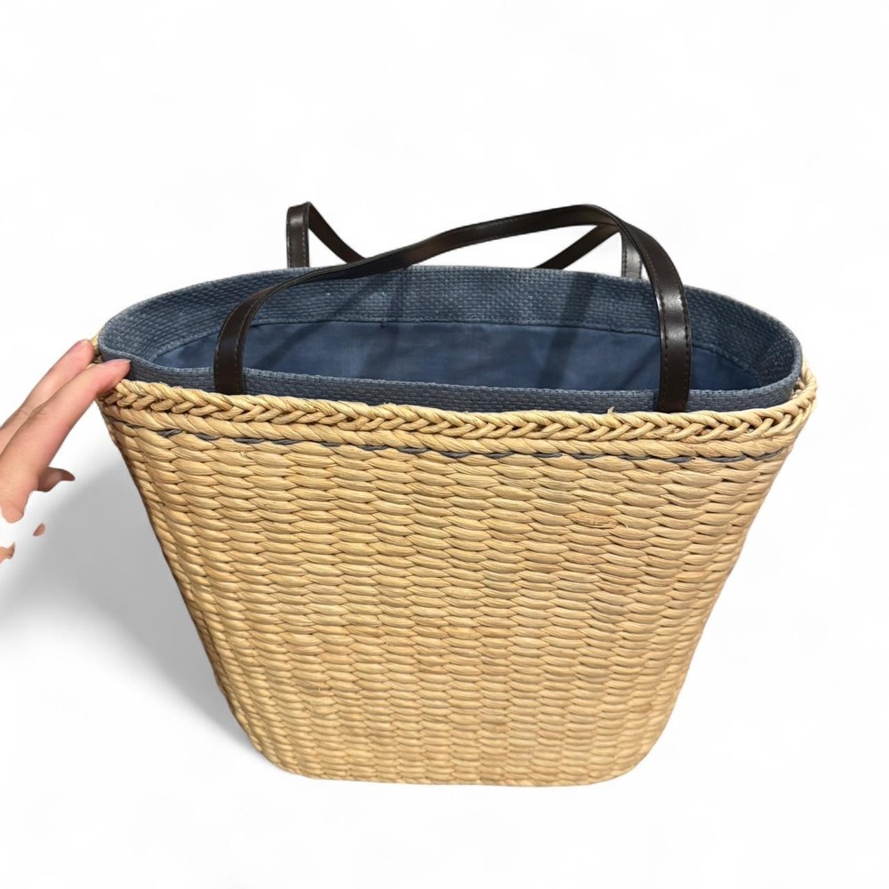 Vintage Cornhusk Weaved Tote Bag